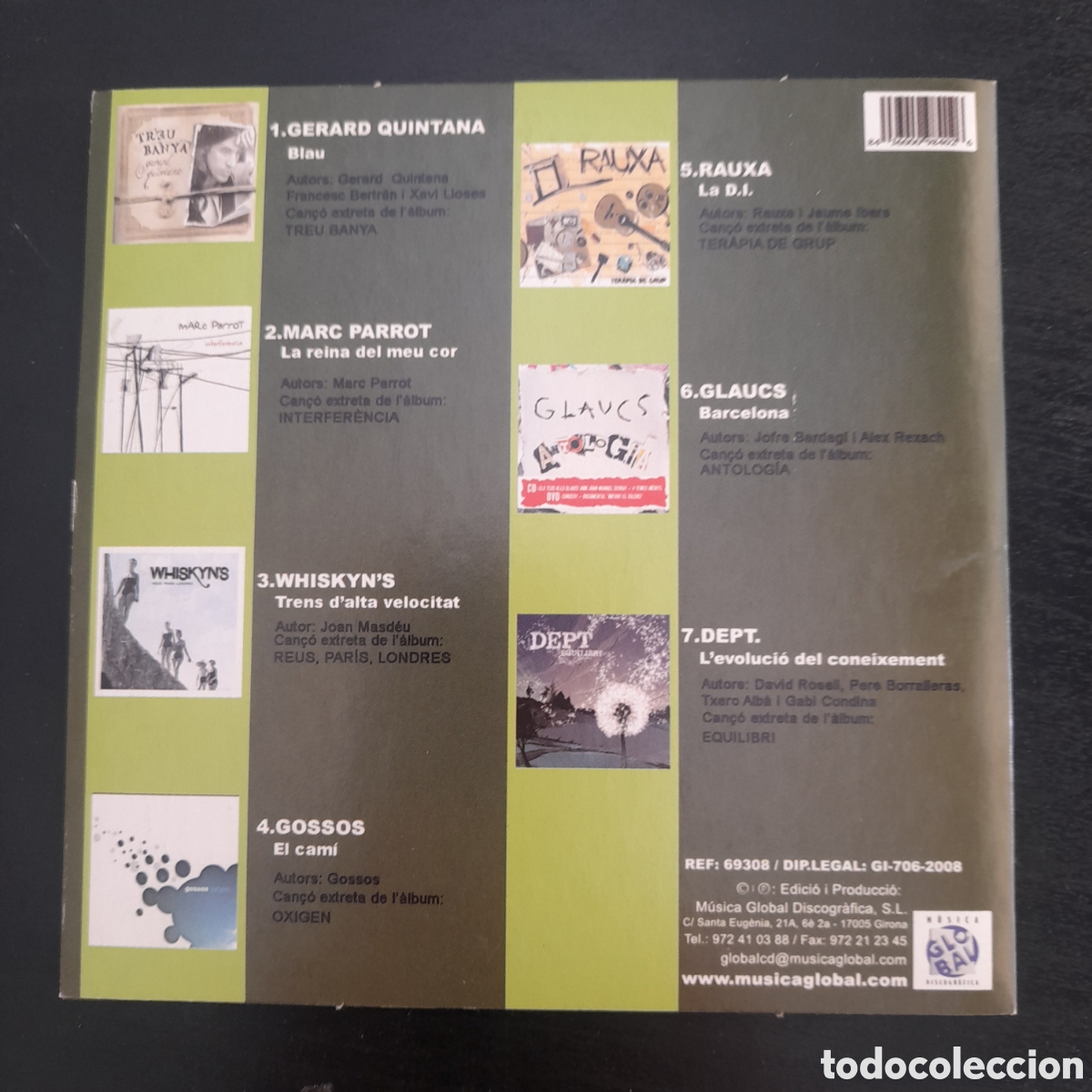CDs de m&uacute;sica: Various &ndash; Singles PromoGlobal 11. CD, Single, Compilation, Promo 2008 Espa&ntilde;a - Foto 2