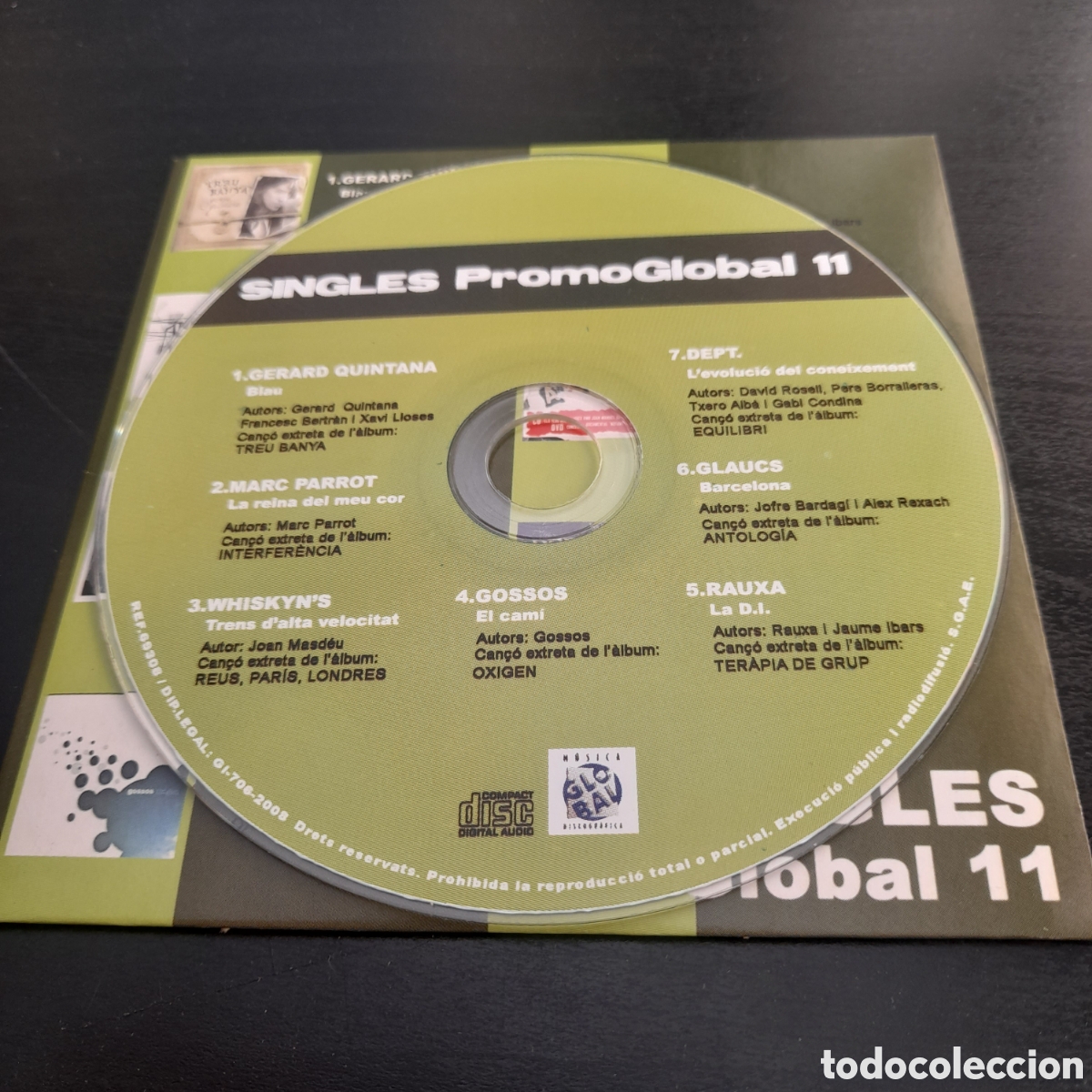 CDs de m&uacute;sica: Various &ndash; Singles PromoGlobal 11. CD, Single, Compilation, Promo 2008 Espa&ntilde;a - Foto 3