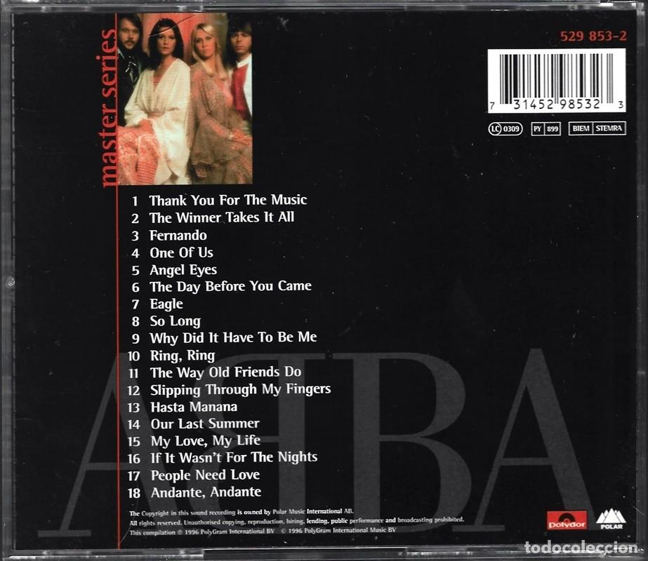 CDs de m&uacute;sica: ABBA &uml;MASTER SERIES&uml; (CD) - Foto 2