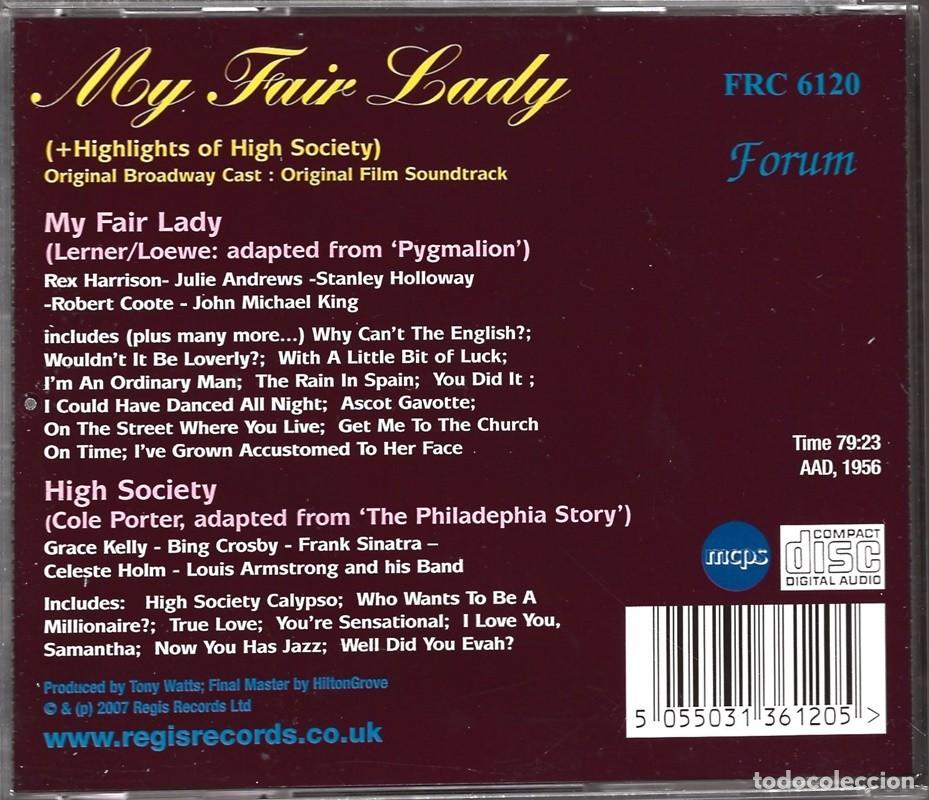CDs de m&uacute;sica: MY FAIR LADY ORIGINAL BROADWAY CAST (CD) - Foto 2