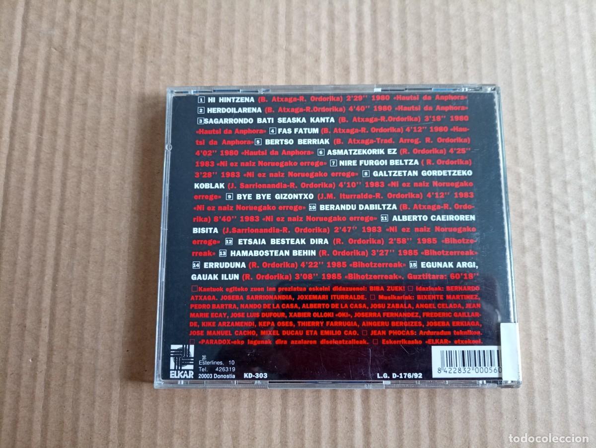 CDs de m&uacute;sica: RUPER ORDORIKA - BILDUMA BAT CD 1992 - Foto 3