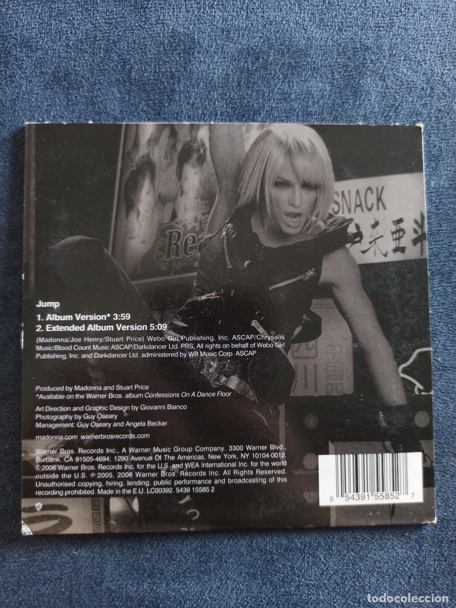 CDs de m&uacute;sica: CD SINGLE CARDBOARD MADONNA JUMP - Foto 2