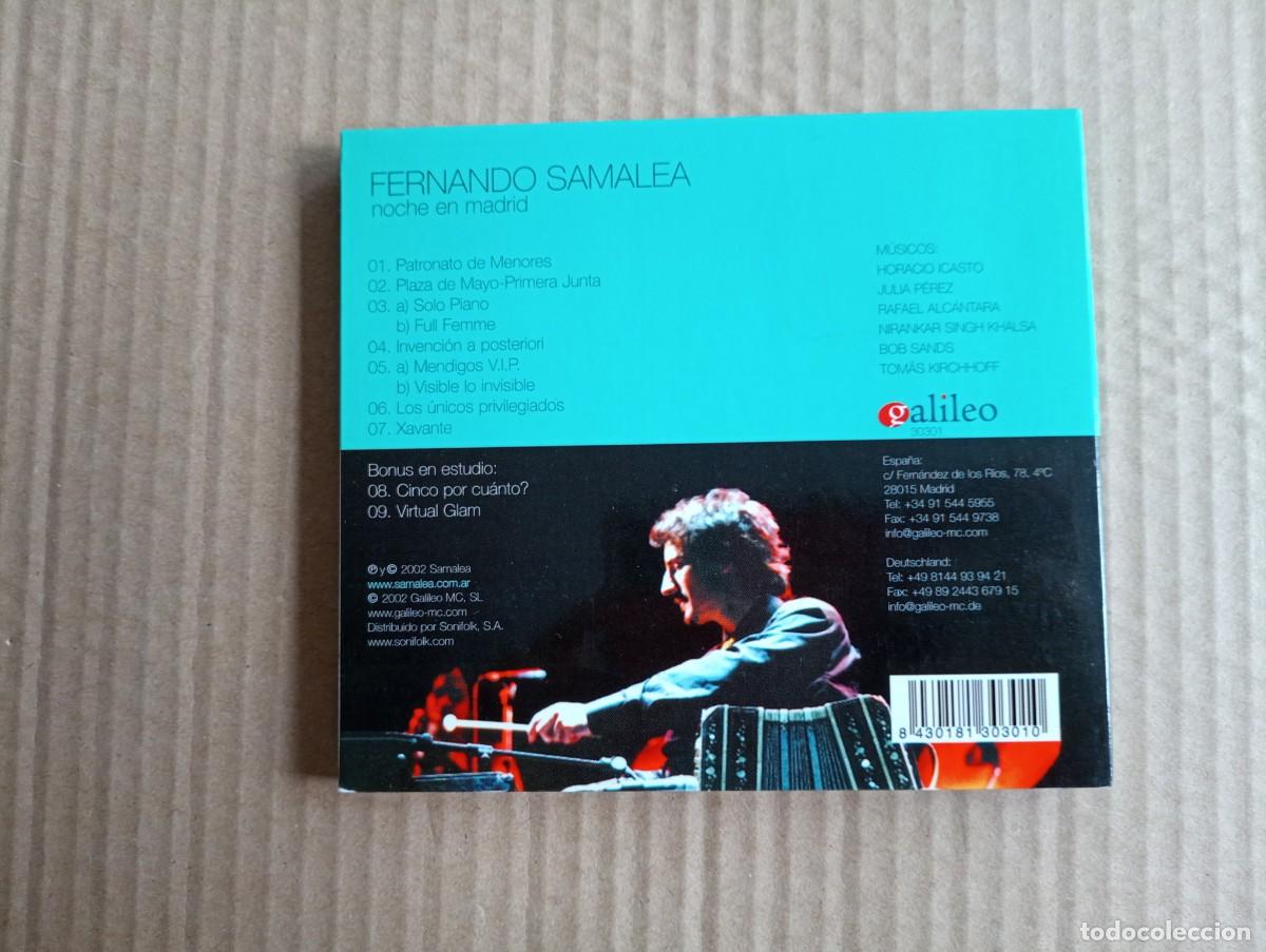 CDs de m&uacute;sica: FERNANDO SAMALEA - NOCHE EN MADRID CD DIGIPACK 2002 TANGO FOLK - Foto 3