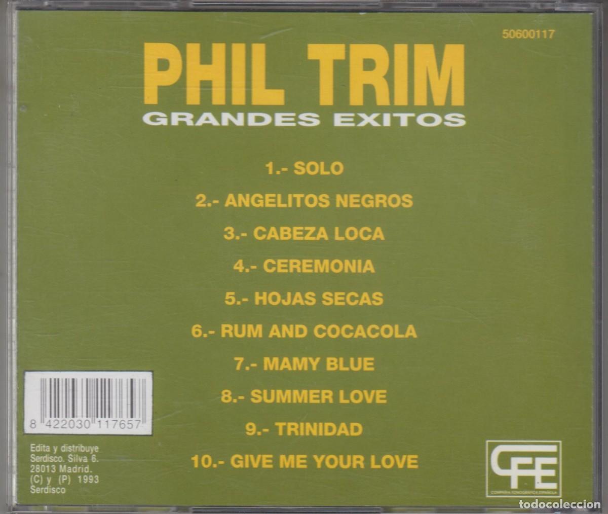 CDs de m&uacute;sica: Phil Trim cd Grandes &eacute;xitos 1993 Pop Tops - Foto 2