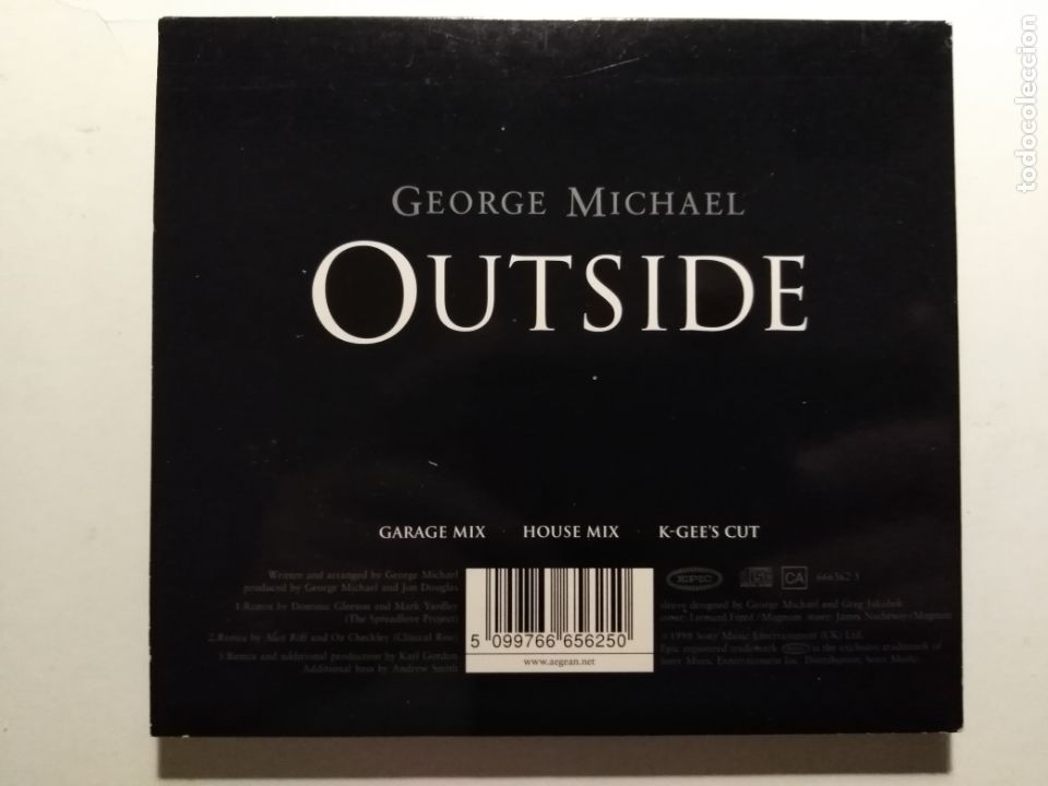 CDs de m&uacute;sica: George Michael-Outside. The Mixes (CD single. Epic 1998) - Foto 3
