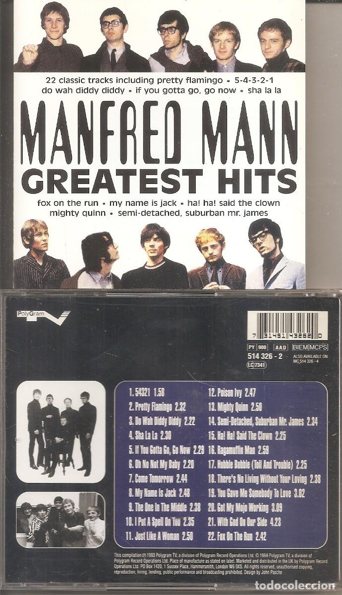 CDs de m&uacute;sica: MANFRED MANN - GREATEST HITS (CD, POLYGRAM 1996) - Foto 1