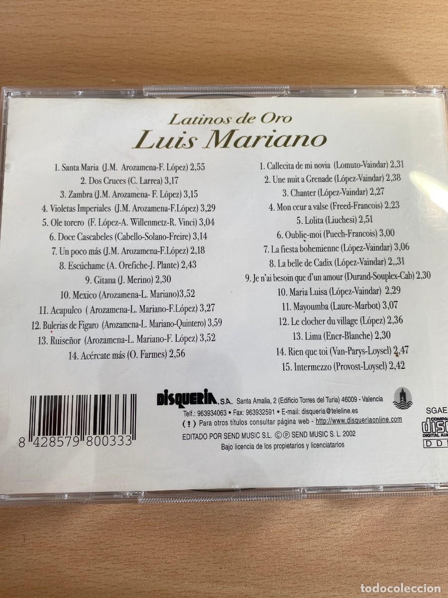 CDs de m&uacute;sica: LUIS MARIANO 2CDS - Foto 2