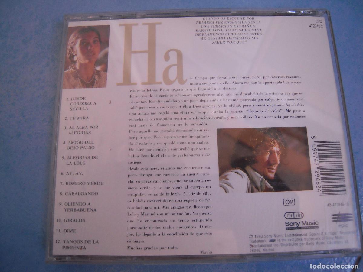 CDs de m&uacute;sica: CD Queridos Lole y Manuel - Foto 4