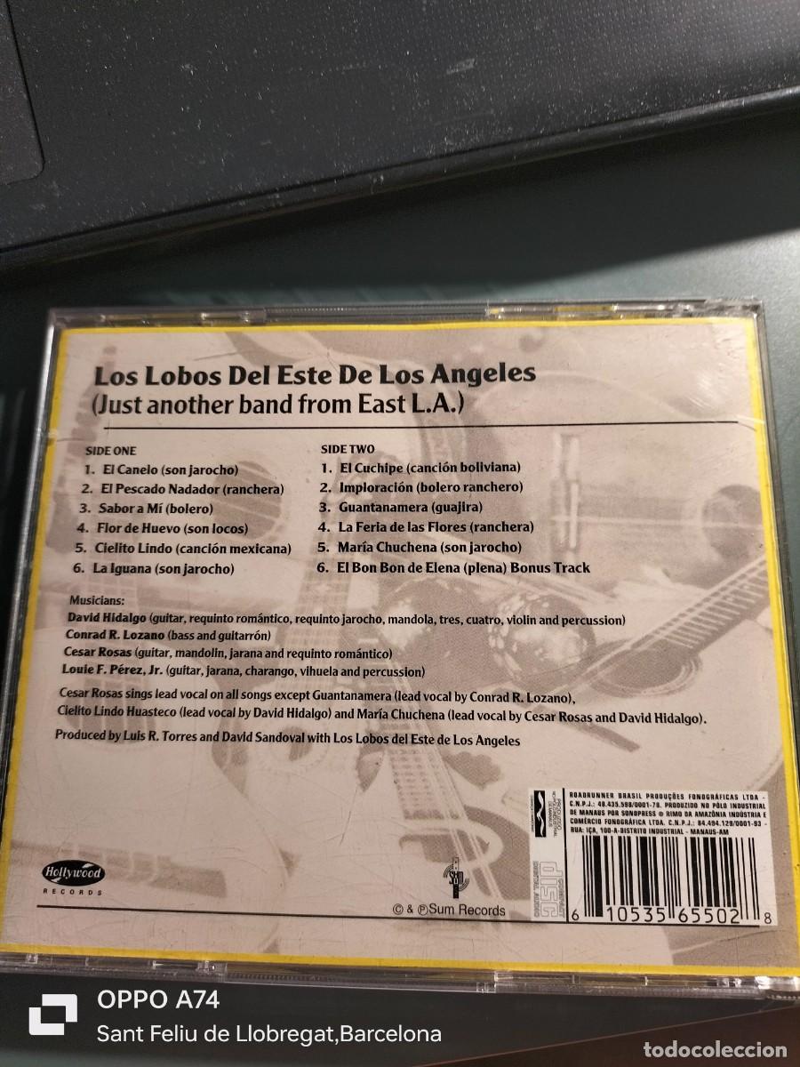 CDs de m&uacute;sica: RAR CD. LOS LOBOS DEL ESTE D ELOS ANGELES. - Foto 2