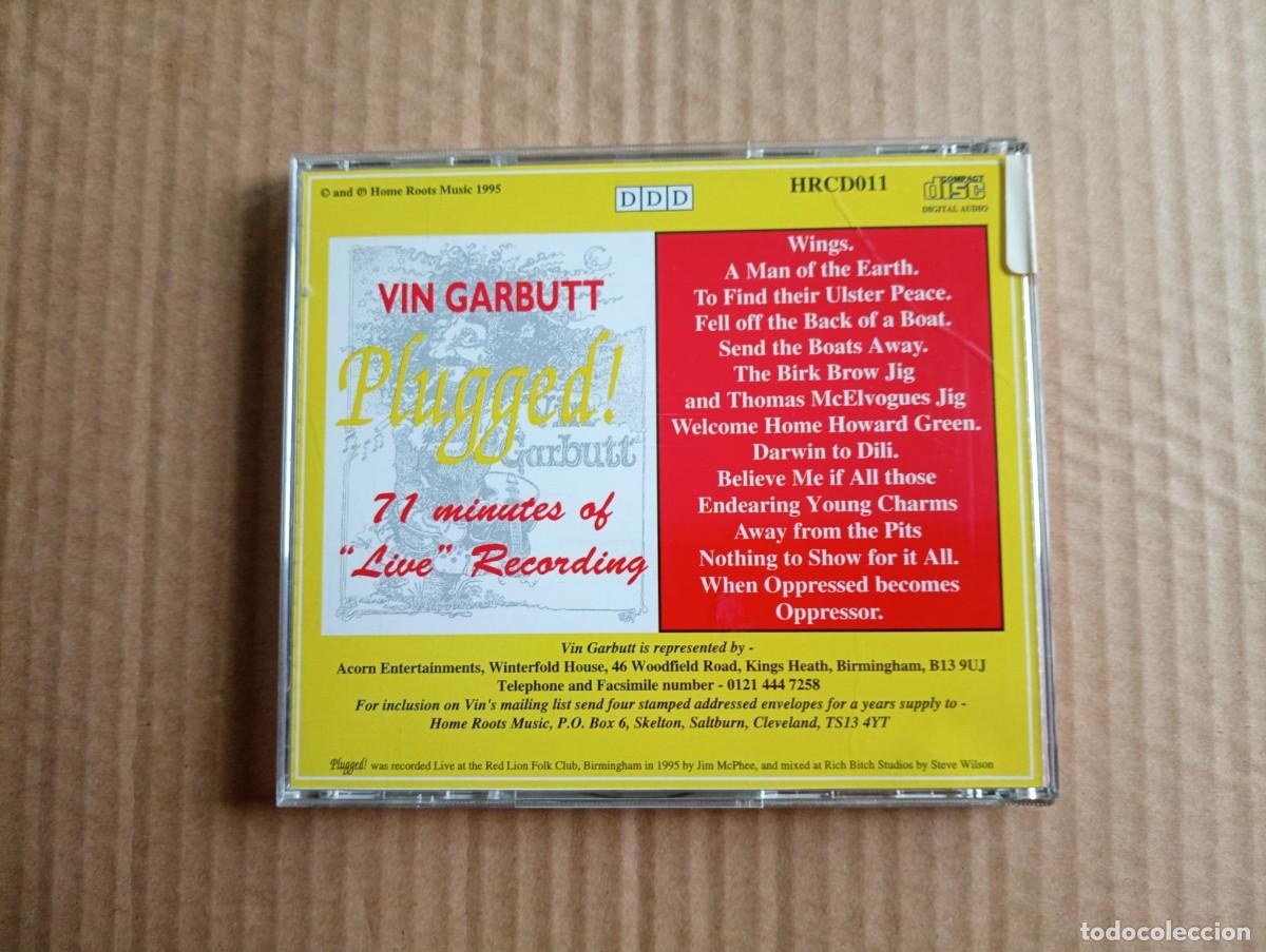 CDs de m&uacute;sica: VIN GARBUTT - PLUGGED CD 1995 FOLK - Foto 3