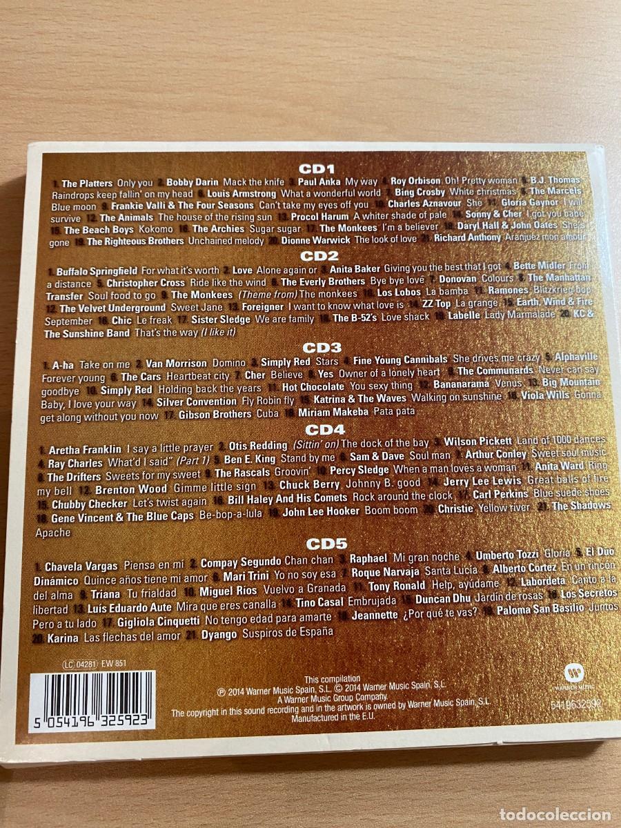 CDs de m&uacute;sica: LAS 101 CANCIONES DE ORO 2014 5CDS - Foto 2