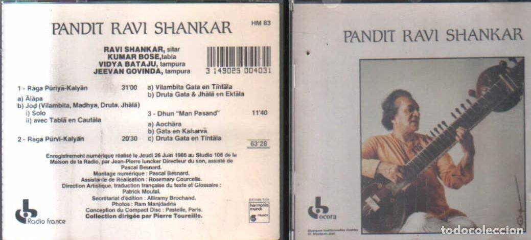 CDs de m&uacute;sica: PANDI RAVI SHANKAR. CD-VARIOS-2330 - Foto 1