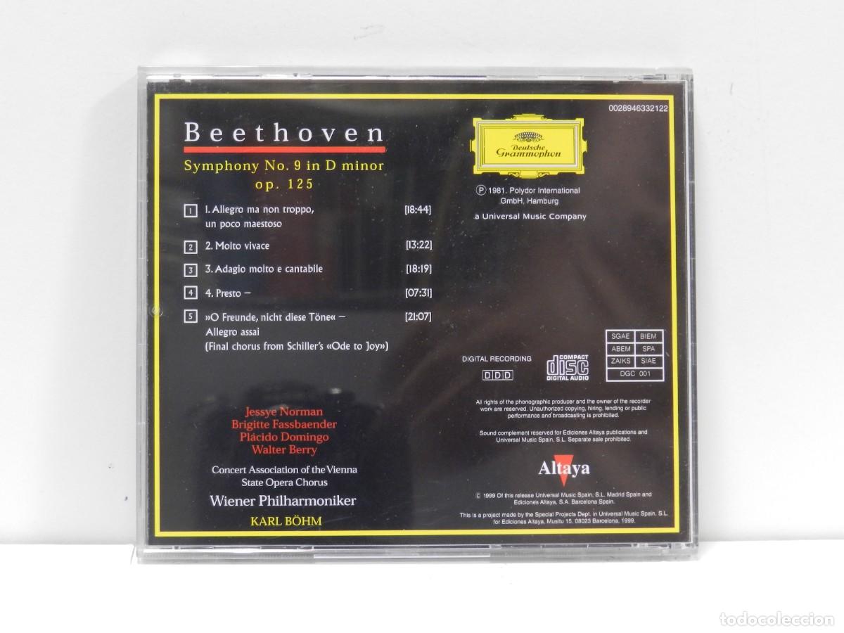 CDs de m&uacute;sica: DISCO CD. Beethoven &ndash; Sinfon&iacute;a n&ordm; 9. COMPACT DISC. - Foto 2