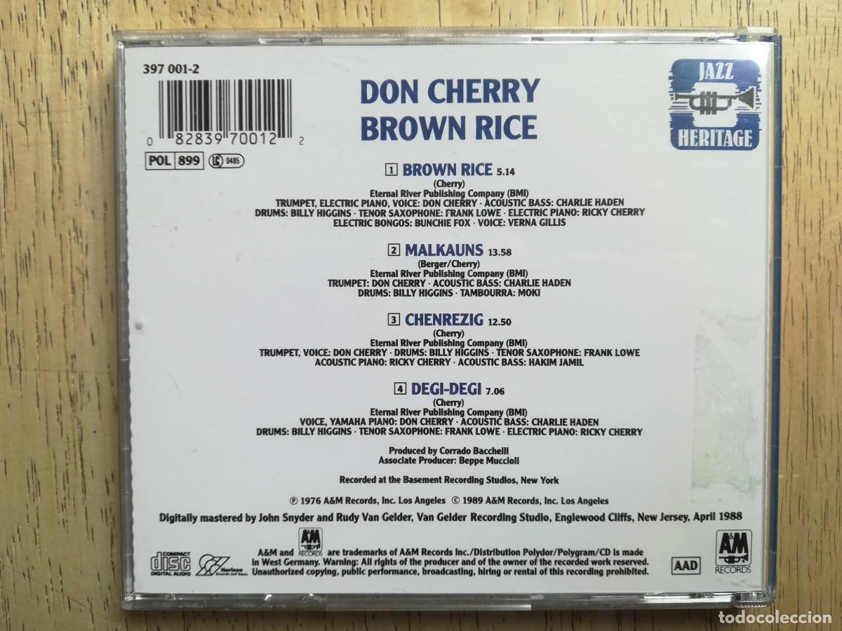 CDs de m&uacute;sica: Don Cherry. Brown rice. CD - Foto 2