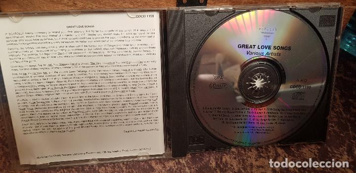 CDs de m&uacute;sica: GREAT LOVE SONGS - Foto 2