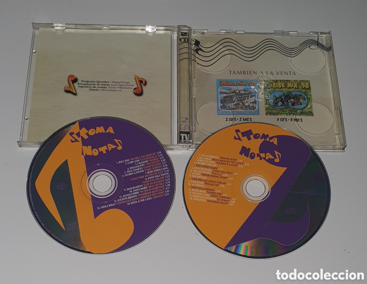 CDs de m&uacute;sica: RECOPILATORIO / 2CD / TOMA NOTA - Foto 2