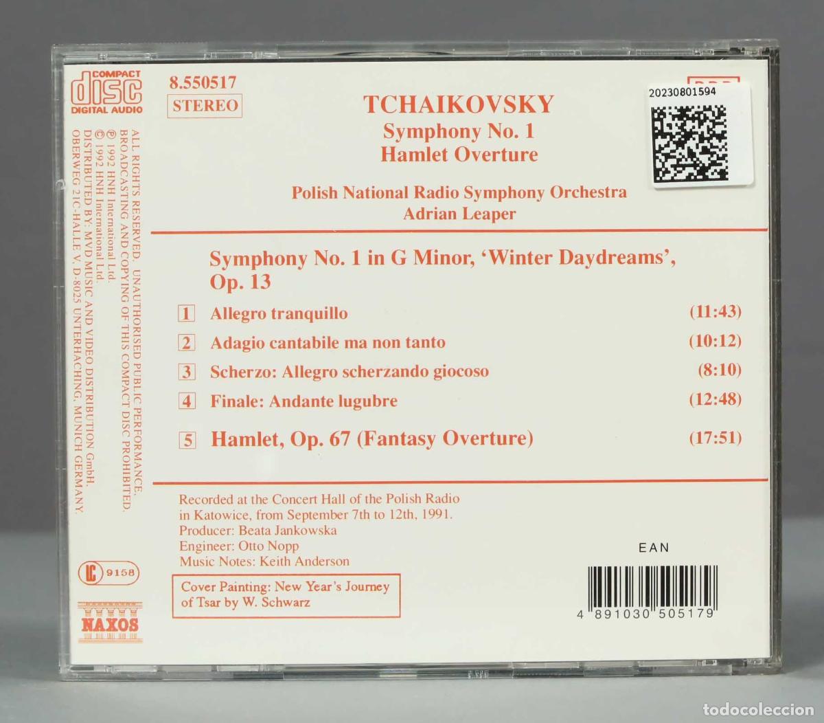 CDs de m&uacute;sica: CD. Tchaikovsky &ndash; Symphony No. 1 / Hamlet Overture - Foto 2