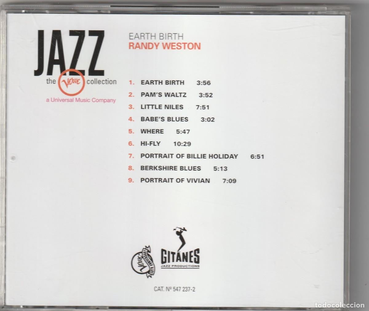 CDs de m&uacute;sica: RANDY WESTON - EARTH BIRTH (CD VERVE 1996) - Foto 2