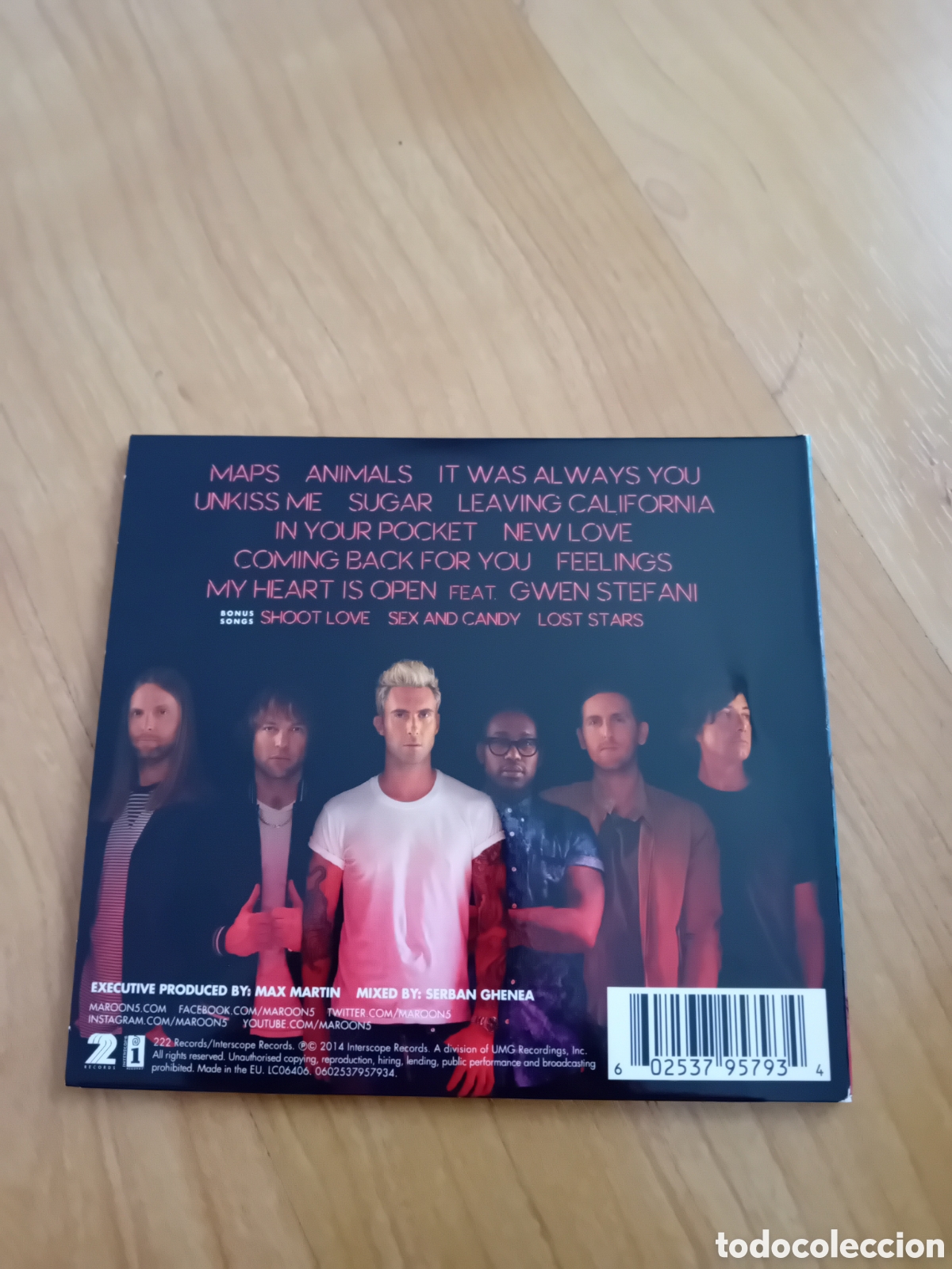 CDs de m&uacute;sica: MAROON 5. V - Foto 2