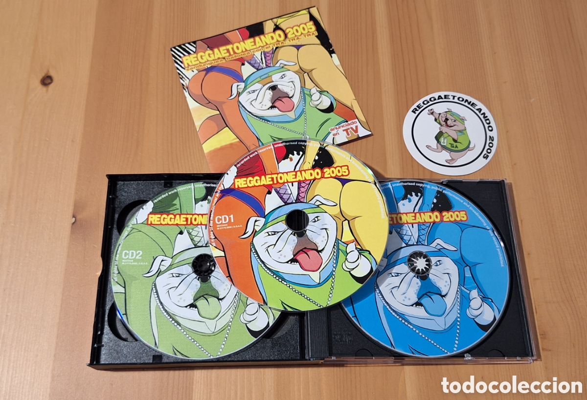 CDs de m&uacute;sica: Reggaetoneando 2005 doble cd + dvd - Foto 2