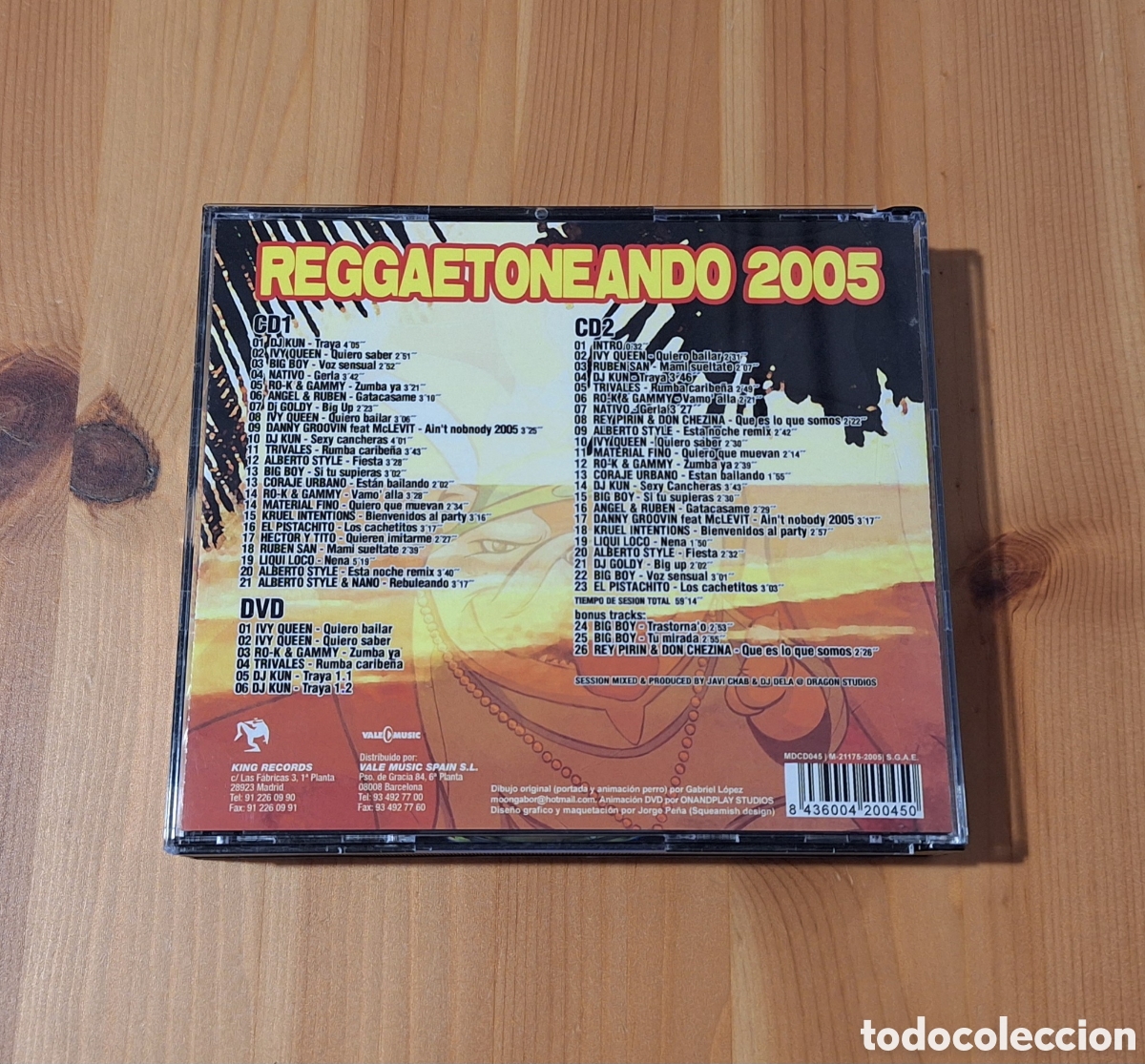CDs de m&uacute;sica: Reggaetoneando 2005 doble cd + dvd - Foto 3
