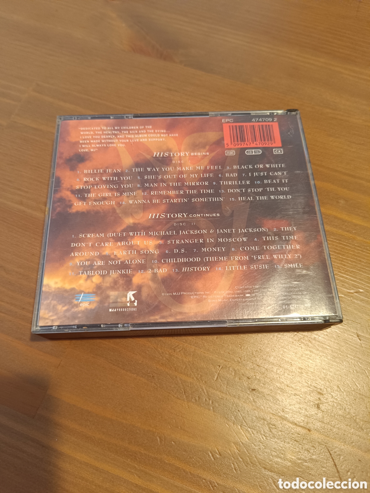 CDs de m&uacute;sica: CD MICHAEL JACKSON HISTORY(m) - Foto 2