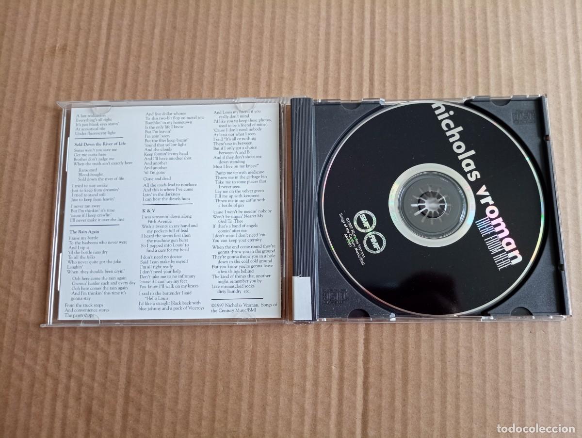 CDs de m&uacute;sica: NICHOLAS VROMAN - THERE FROM HERE CD 1997 FOLK - Foto 2
