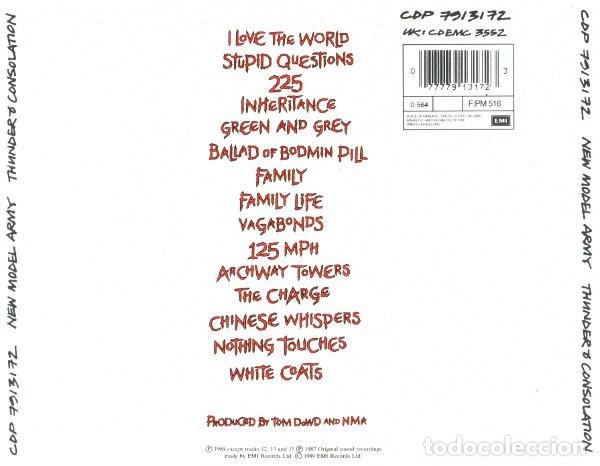 CDs de m&uacute;sica: New Model Army - Thunder and Consolation - Foto 2