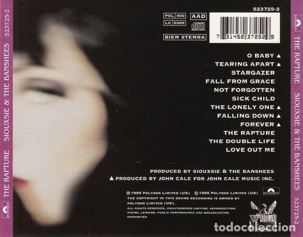 CDs de m&uacute;sica: Siouxsie & the Banshees - The Rapture - Foto 2