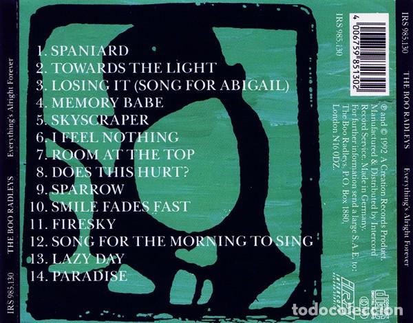 CDs de m&uacute;sica: The Boo Radleys - Everything&acute;s Alright Forever - Foto 2