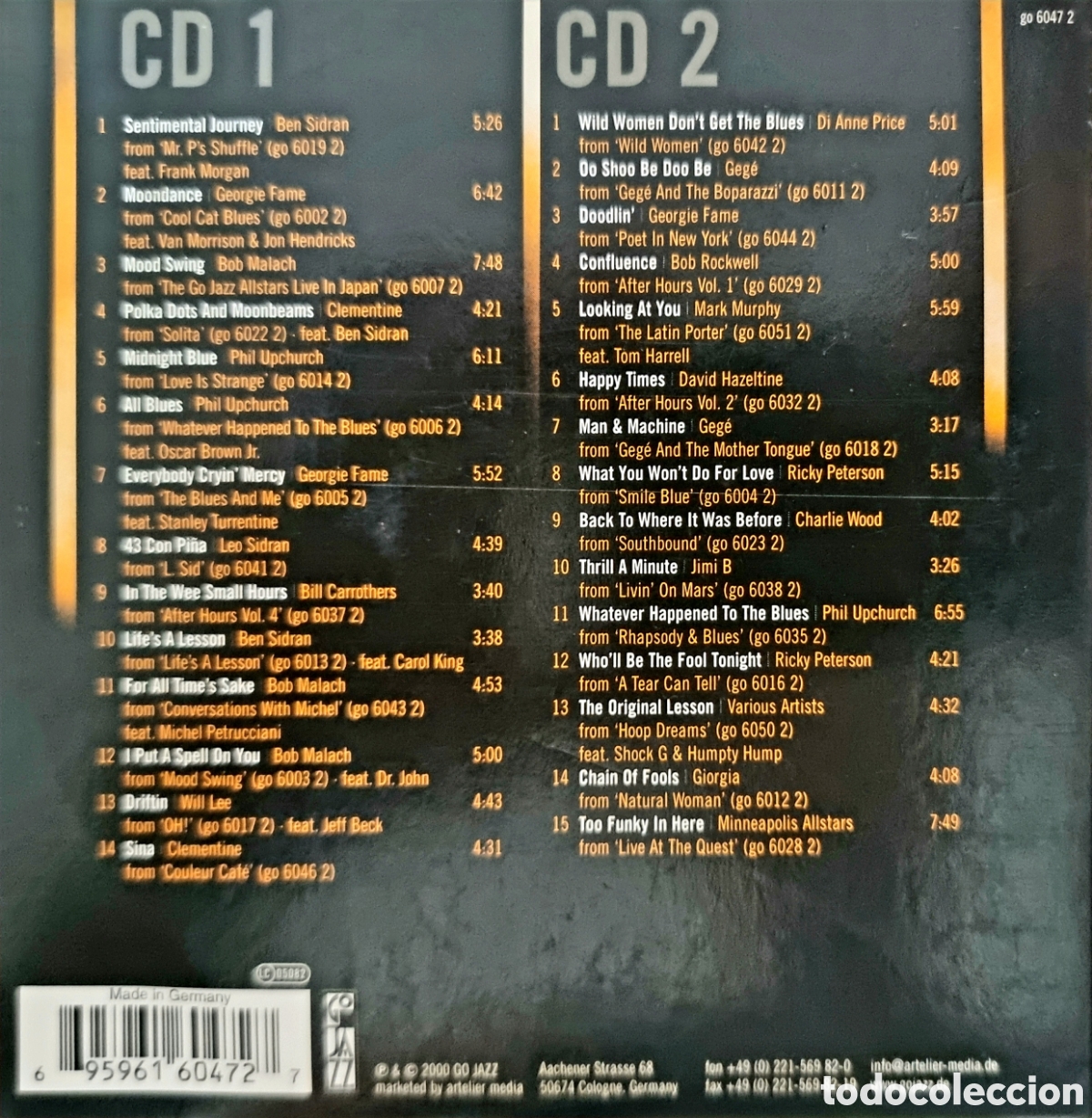 CDs de m&uacute;sica: Go jazz presenta THE ANIVERSARY EDITION 2 CDs 2000 - Foto 5