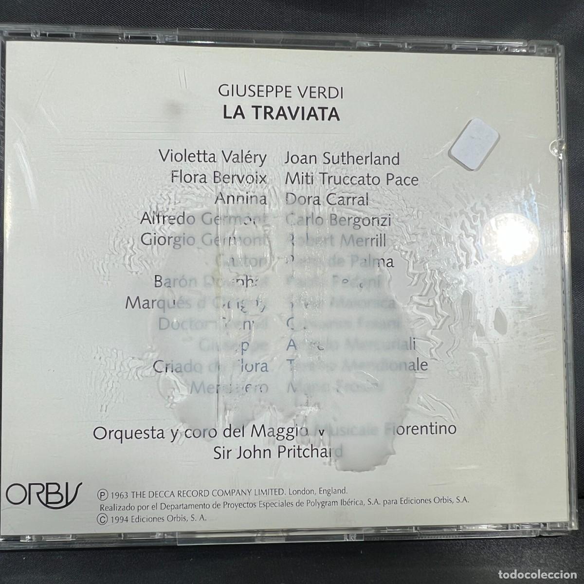 CDs de m&uacute;sica: VERDI - LA TRAVIATA 1&ordf; Y 2&ordf; PARTE - CD - Foto 2