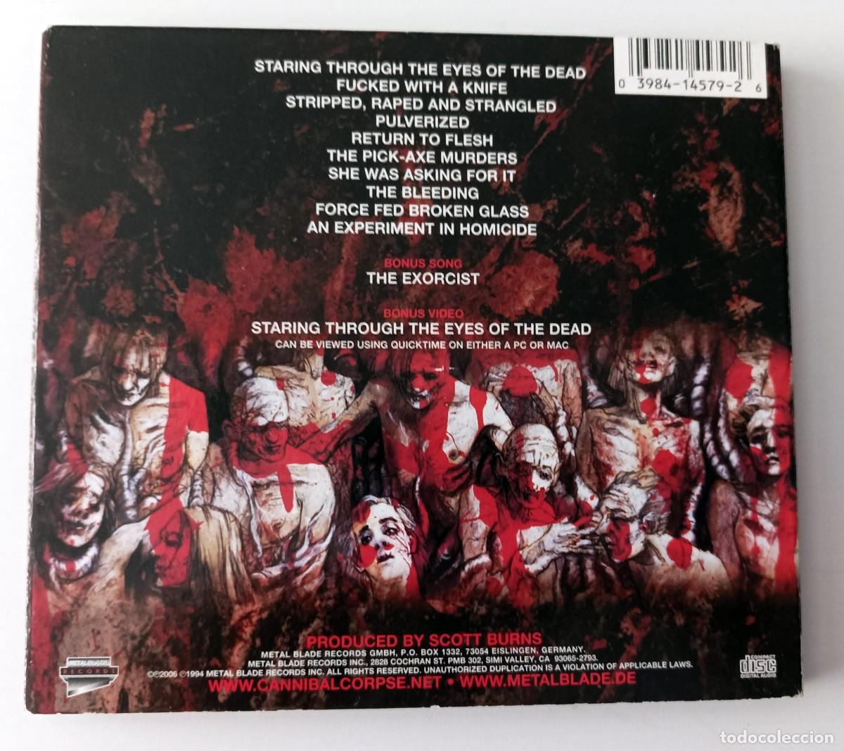 CDs de m&uacute;sica: CD DIGIPACK CANNIBAL CORPSE - THE BLEEDING - Foto 2