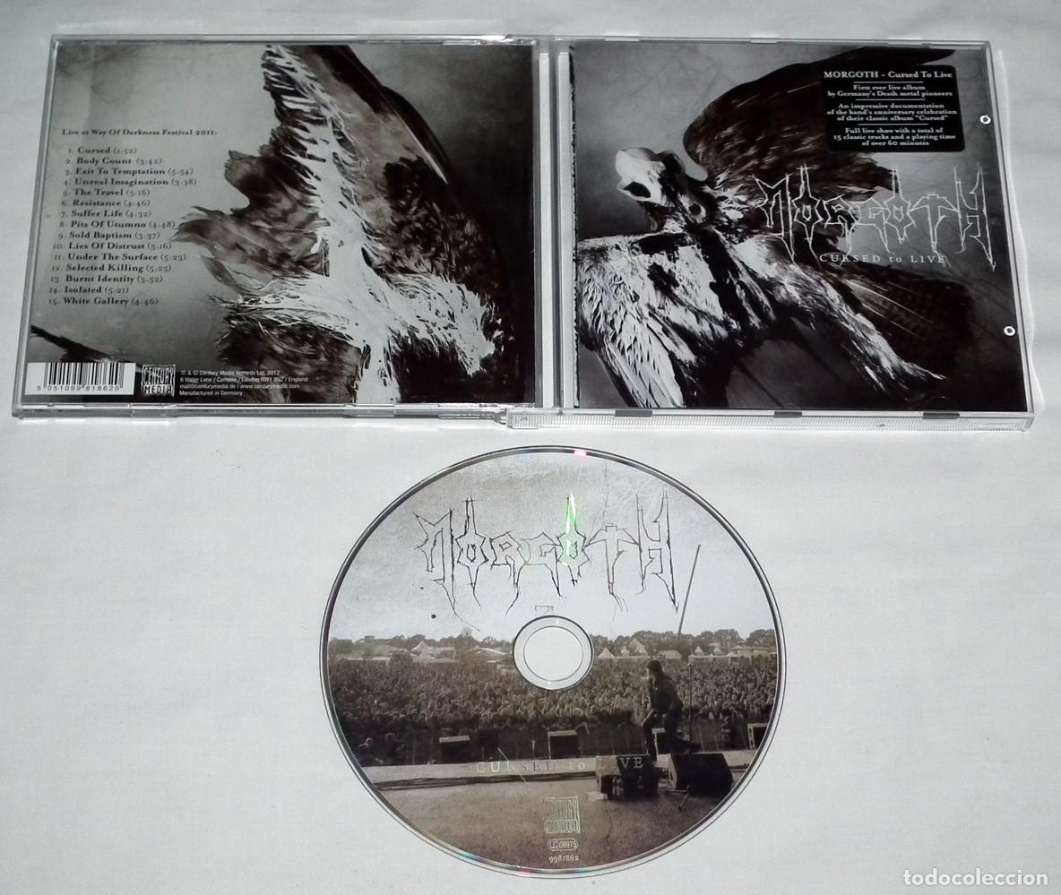 CDs de m&uacute;sica: CD MORGOTH - CURSED TO LIVE - Foto 2