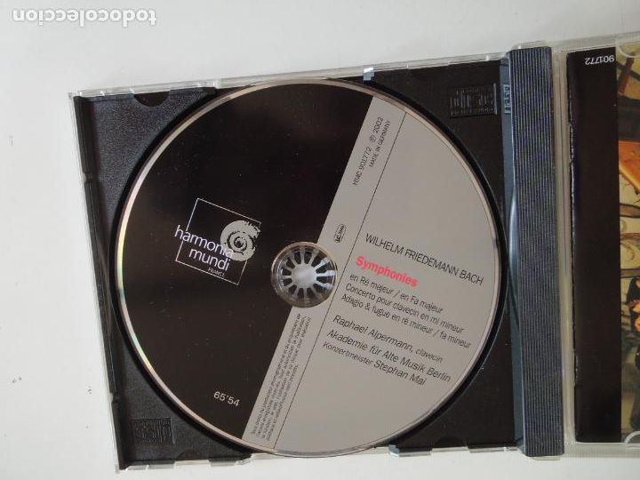 CDs de m&uacute;sica: BACH - SYMPHONIES . CONCERTO POUR CLAVECIN - RAPHAEL ALPERMANN - CD - Foto 2