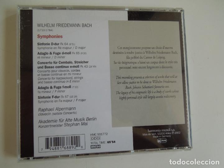 CDs de m&uacute;sica: BACH - SYMPHONIES . CONCERTO POUR CLAVECIN - RAPHAEL ALPERMANN - CD - Foto 3