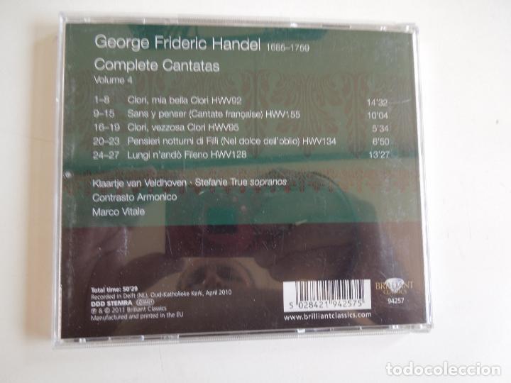 CDs de m&uacute;sica: HANDEL , COMPLETE CANTATAS - STEFANIE TRUE - MARCO VITALE -CD - Foto 3