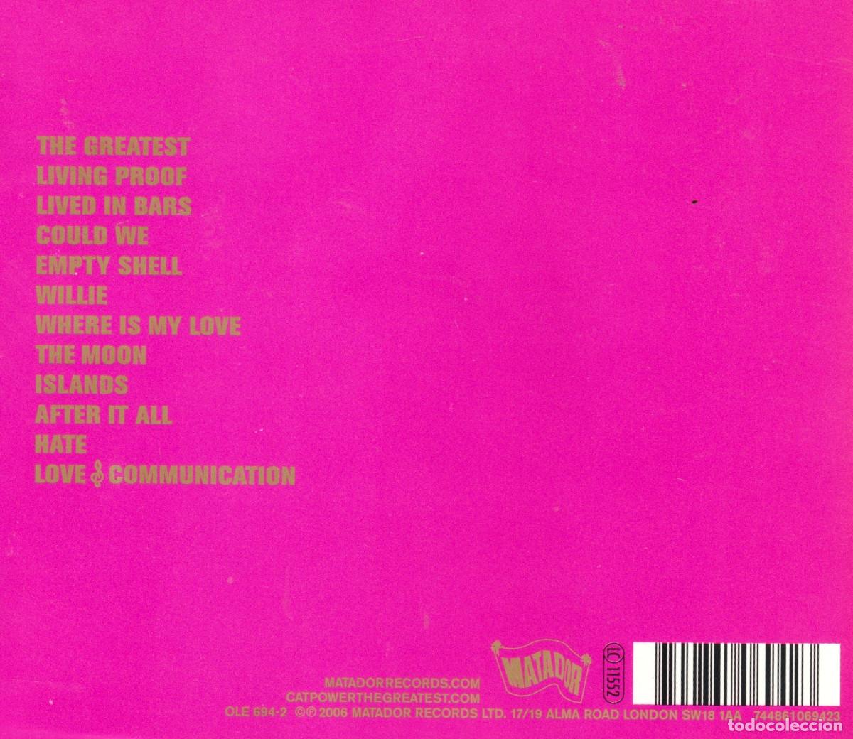CDs de m&uacute;sica: �R5550 - CAT POWER. THE GREATEST. CD. - Foto 2