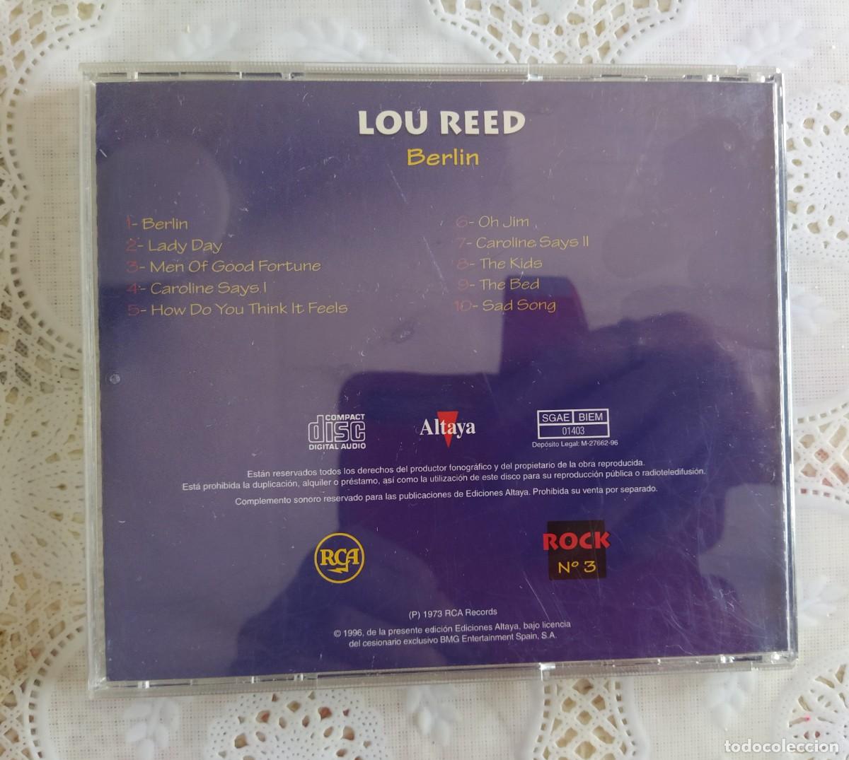 CDs de m&uacute;sica: CD lou reed berlin - Foto 3