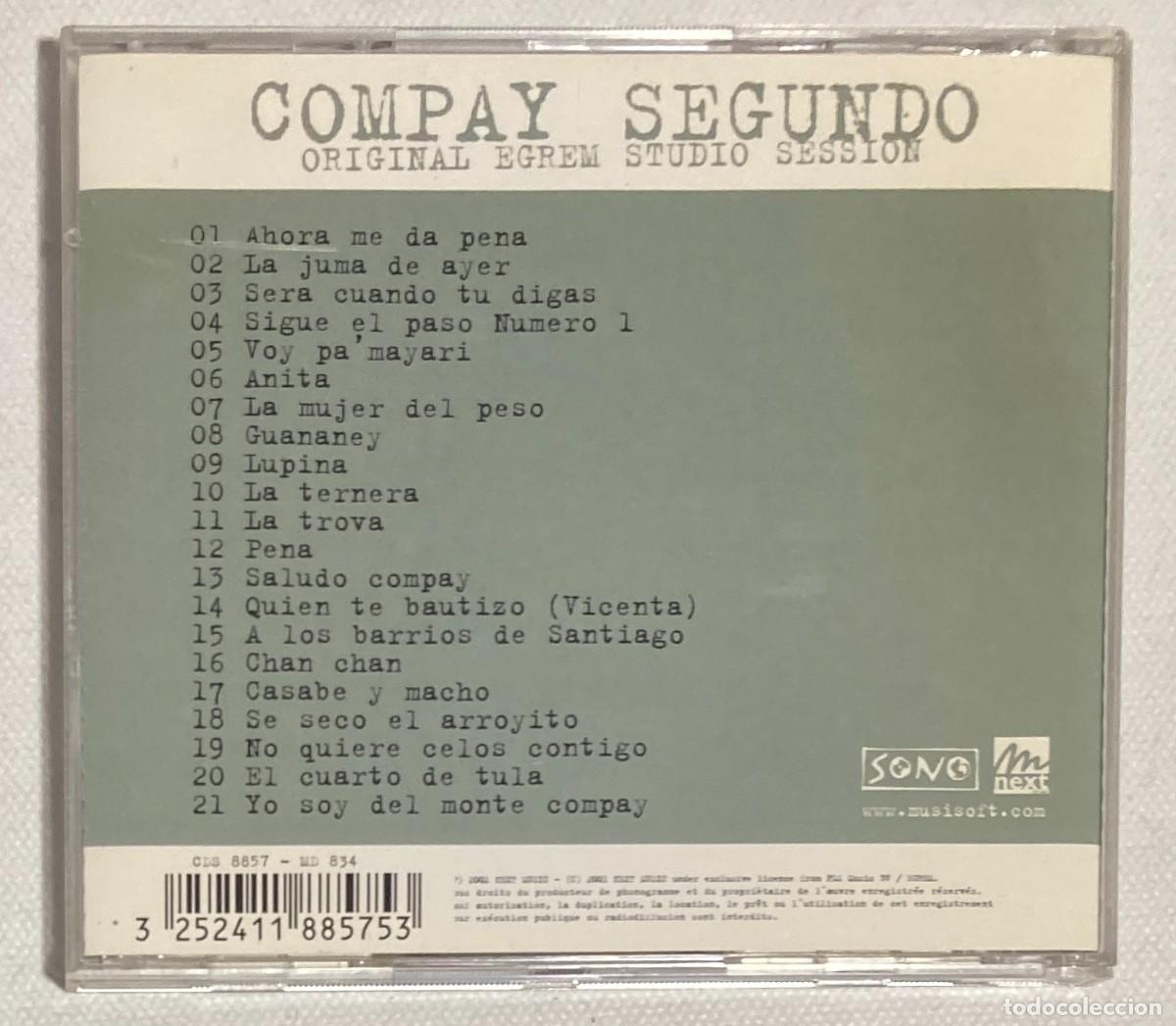 CDs de m&uacute;sica: COMPAY SEGUNDO. ORIGINAL EGREM STUDIO (0542CD) - Foto 3