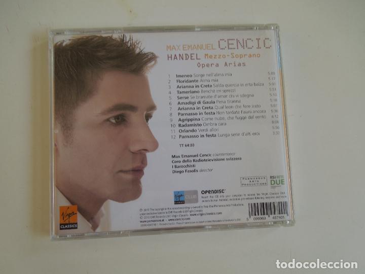 CDs de m&uacute;sica: HANDEL - MAX EMANUEL CENCIL - OPERA ARIAS - CD - Foto 3