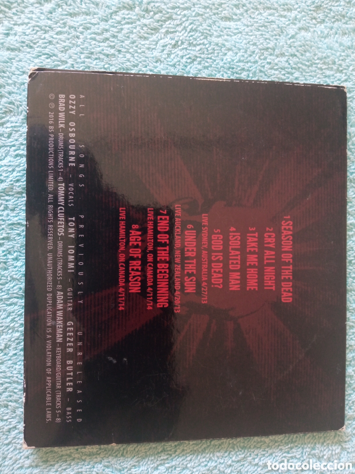 CDs de m&uacute;sica: CD The End Black Sabbath firmado - Foto 6
