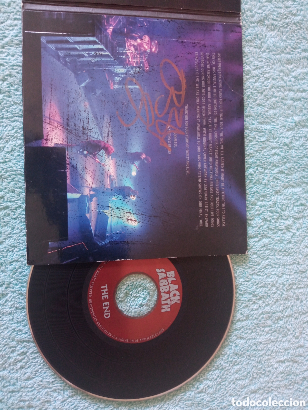 Disco de vinilo firmado Black Sabbath