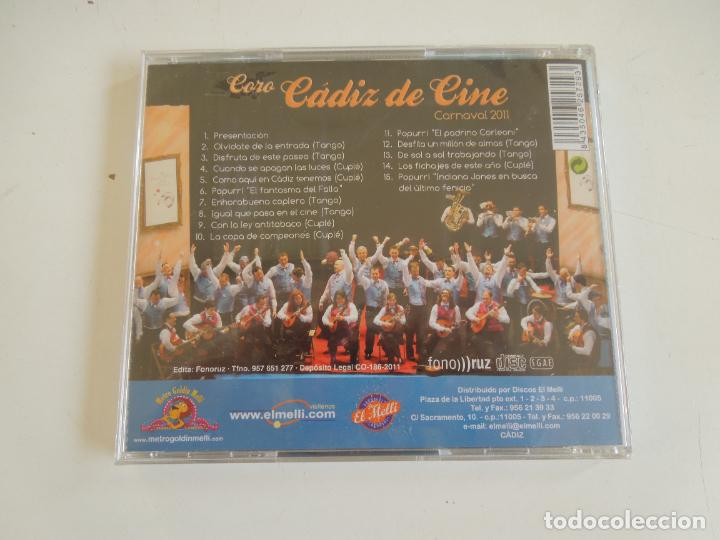 CDs de m&uacute;sica: CORO CADIZ DE CINE - CARNAVAL 2011 - CD PRECINTADO - Foto 2