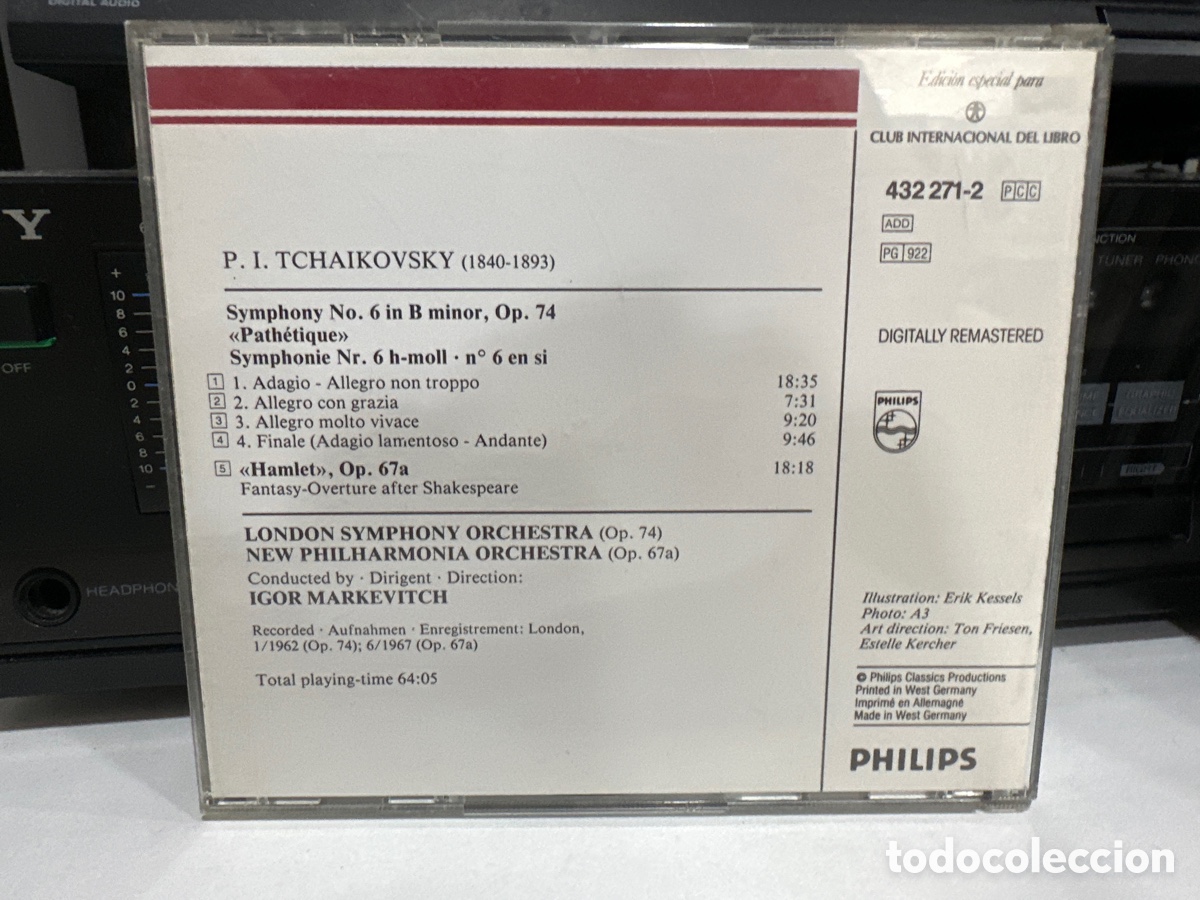 CDs de m&uacute;sica: Tchaikovsky - Igor Markevitch - Symphony No. 6 (CD, Comp) - Foto 2