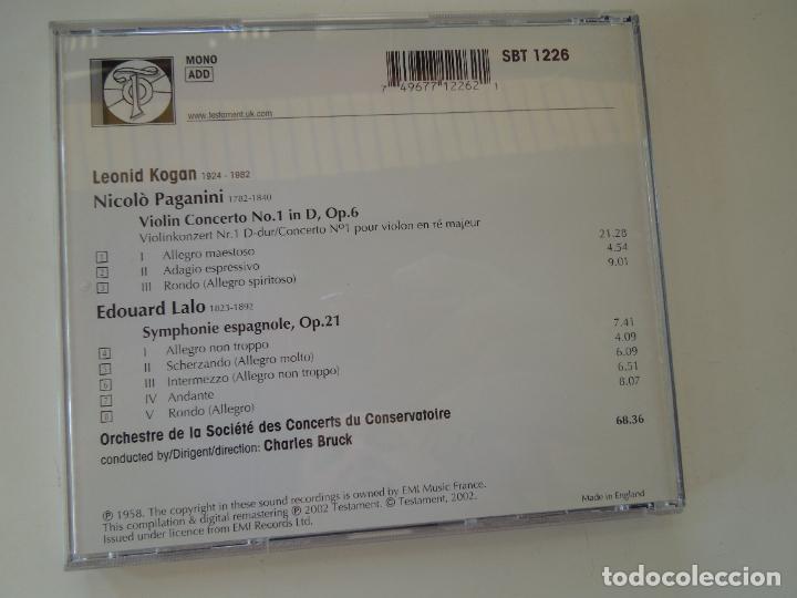 CDs de m&uacute;sica: LEONID KOGAN - TESTAMENT - PAGANINI - LALO - CD +LIBRETO - Foto 3