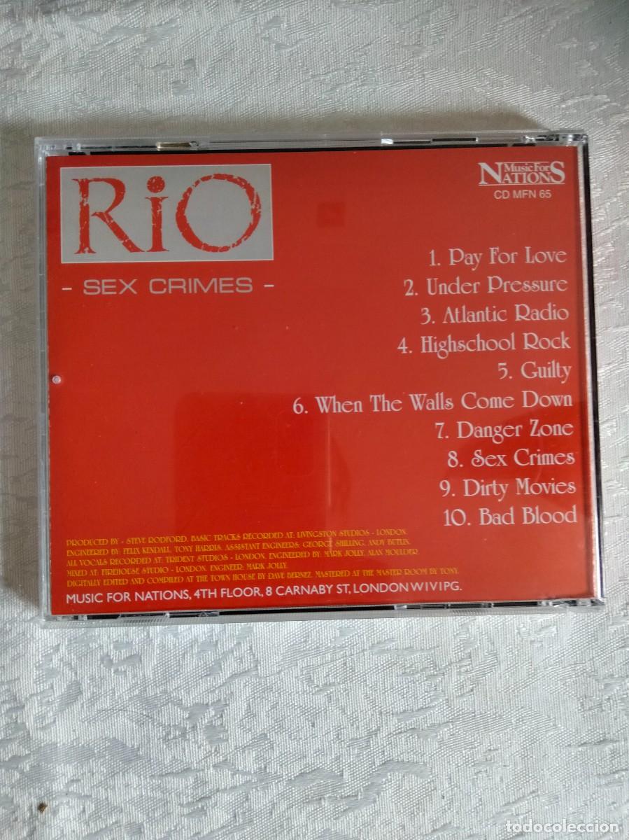 CDs de m&uacute;sica: RIO - Sex crimes - Foto 2