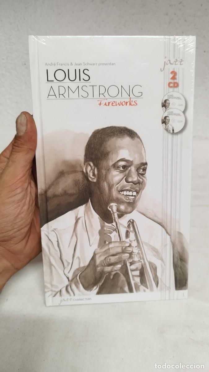 CDs de m&uacute;sica: Libro doble cd Louis Armstrong &ndash; Fireworks Precintado - Foto 1