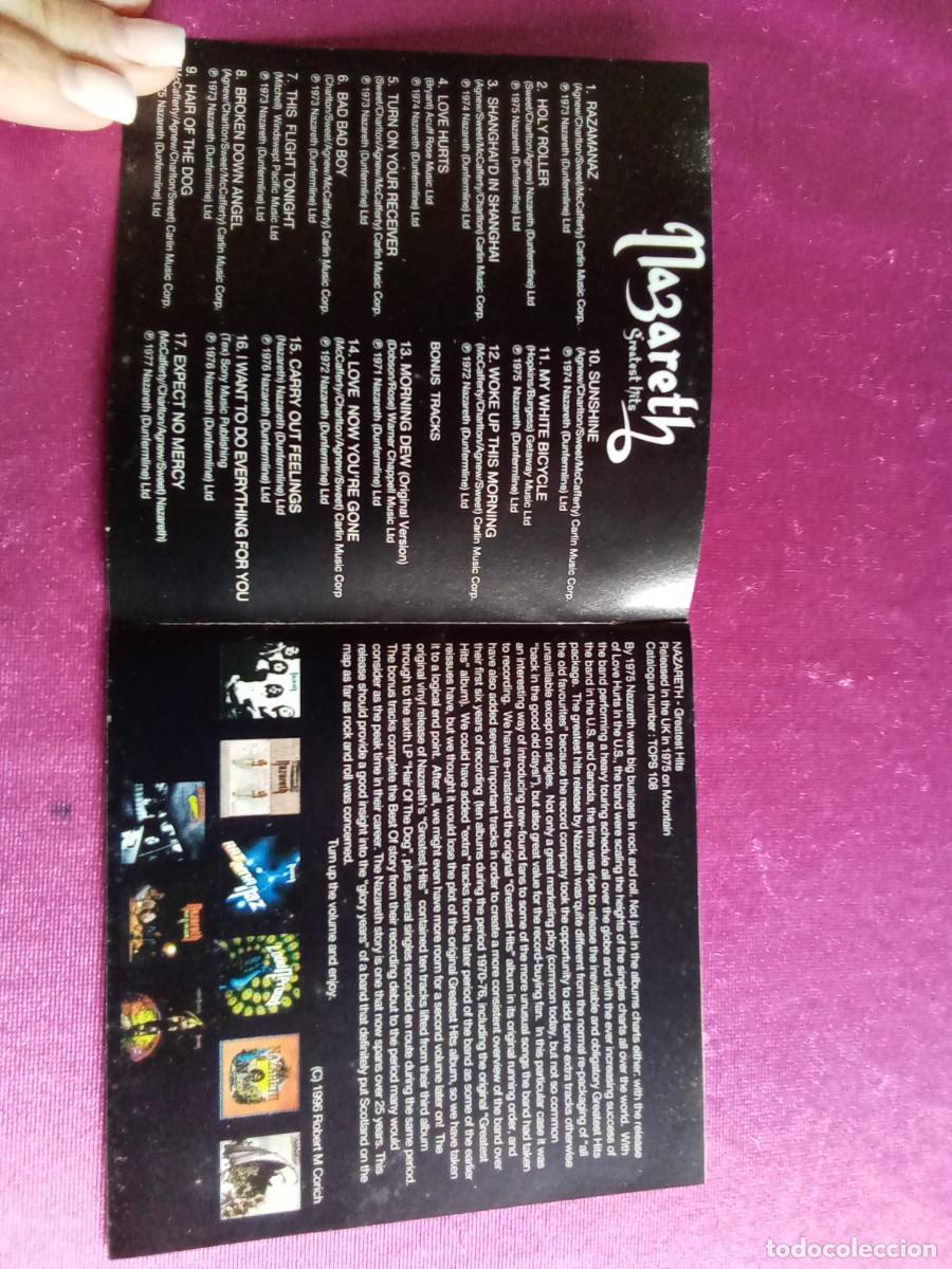 CDs de m&uacute;sica: NAZARETH - GREATEST HITS SPAIN CD LI - Foto 3