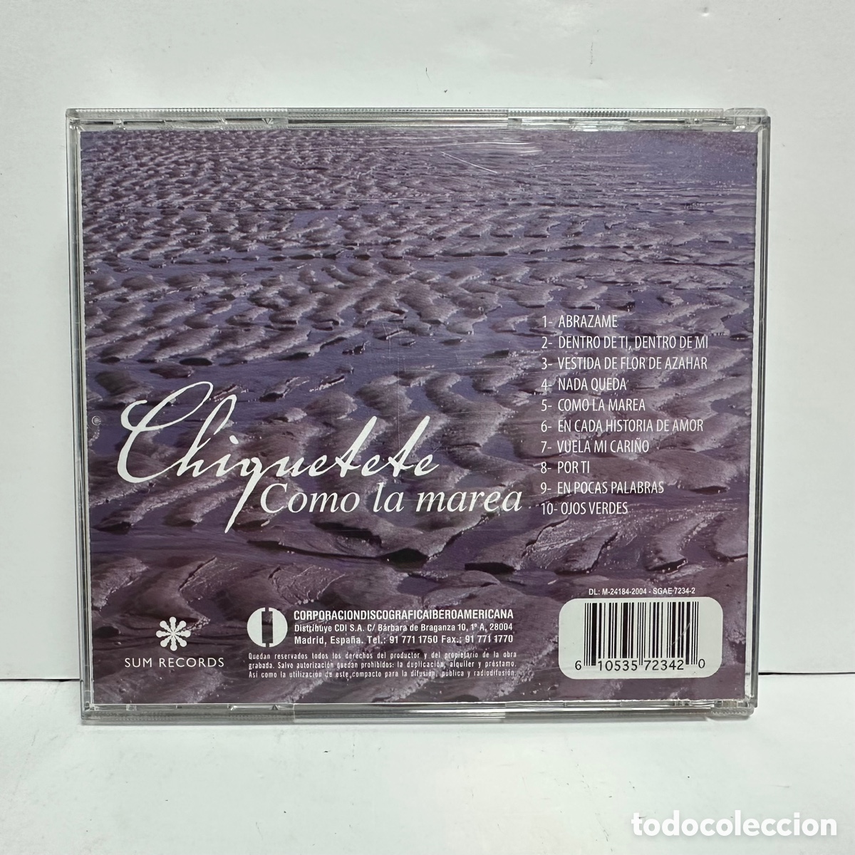CDs de m&uacute;sica: Chiquetete - Como La Marea (CD, Album) - Foto 2